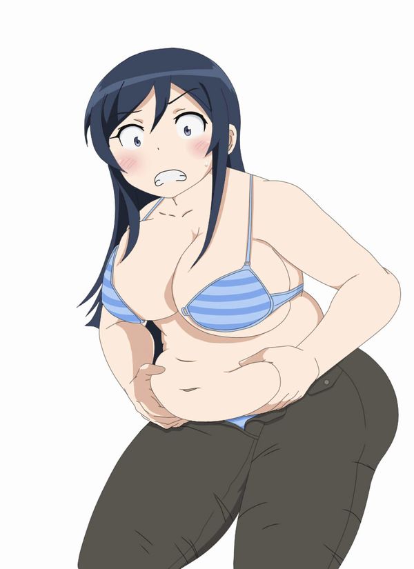 腹肉　パンティー　エロ　巨乳 油断】パンツやズボンに腹の肉が思いっきり乗っかってる二次エロ画像 | 萌えエロ画像.com